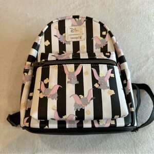 Loungefly Disney Dumbo Black and White Backpack